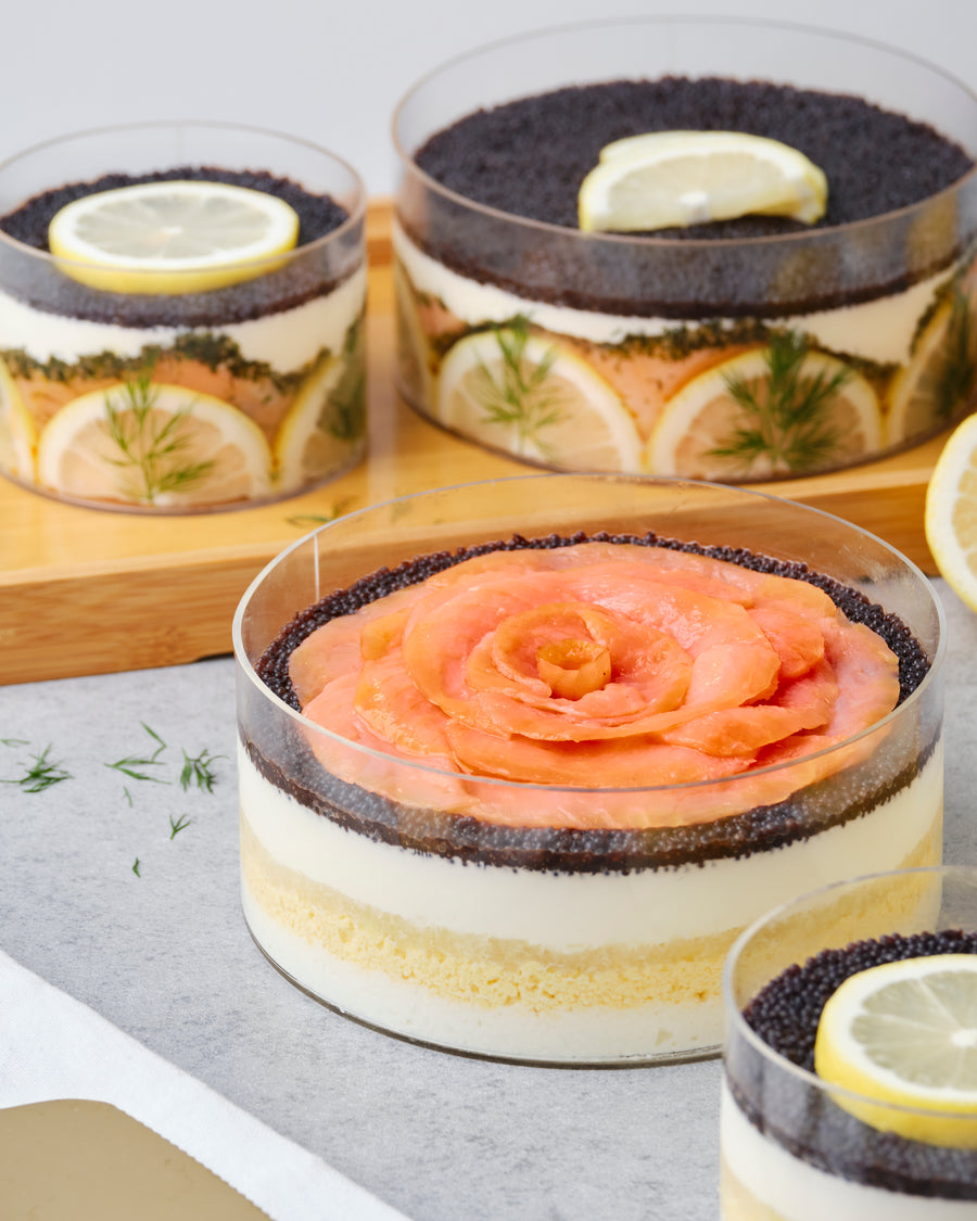 Caviar Pie with Salmon Gravlax