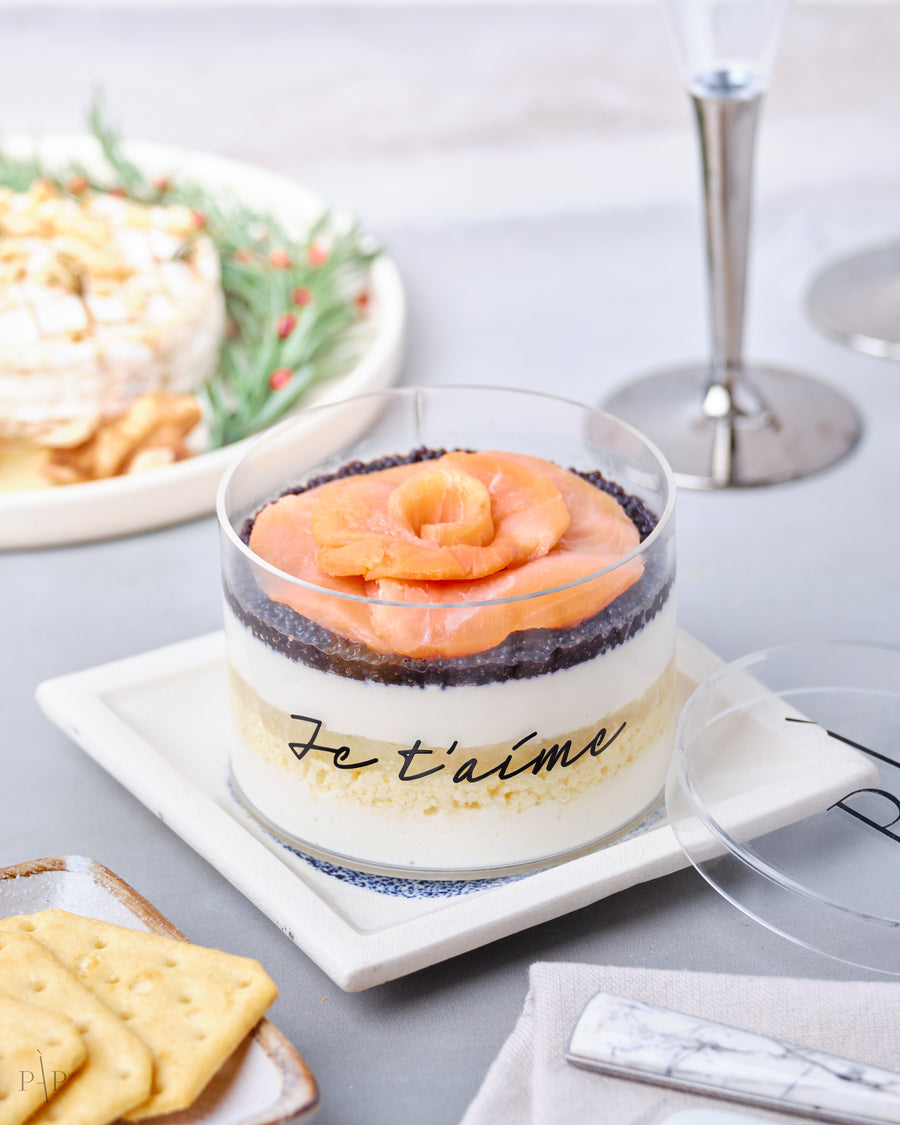 Caviar Pie with Salmon Gravlax